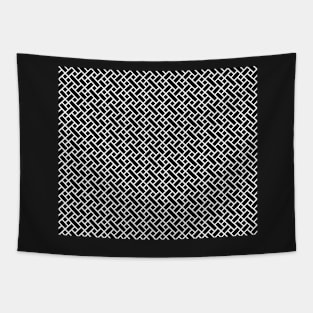 Decorative Black and White Pattern Tapestry
