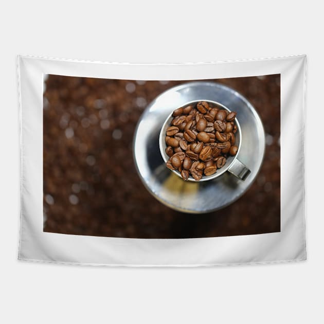 Coffee beans Tapestry by ikshvaku