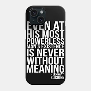 [White] Leknaat's Quote Phone Case