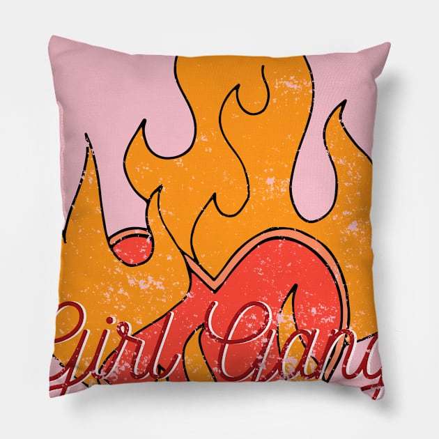 Girl Gang Pillow by luckydream