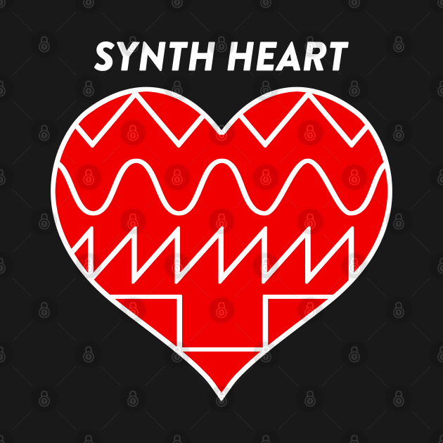 SYNTH HEART (red) #5 by RickTurner