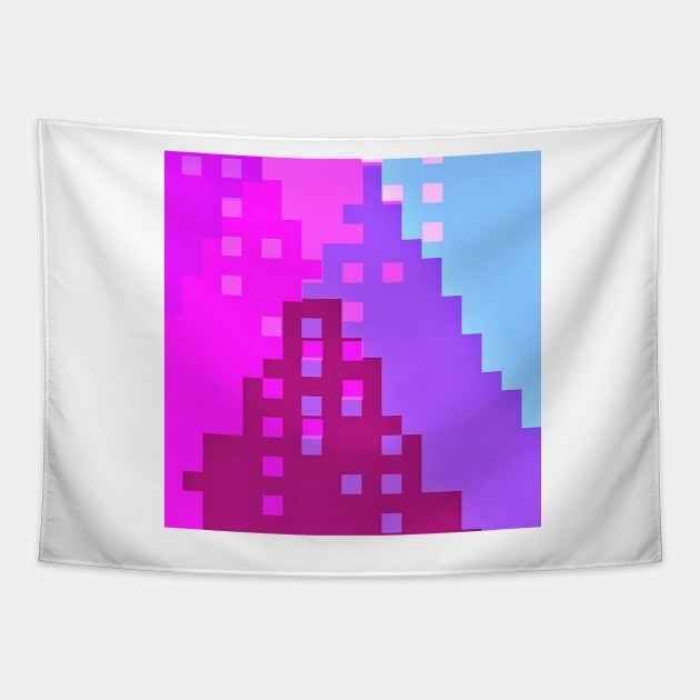 colorful city Tapestry by katerina-ez