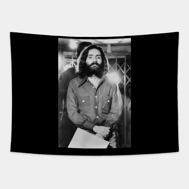 Charles Manson Tapestry by Ladybird Etch Co.
