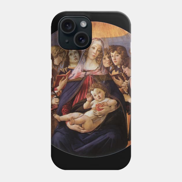 Madonna and Child with Angels by Sandro Botticelli Phone Case by MasterpieceCafe