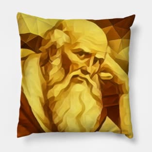 St. Jerome Golden Portrait | St. Jerome Artwork 9 Pillow