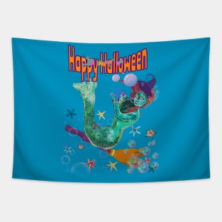 Other mermaid is coming to the Halloween party Tapestry