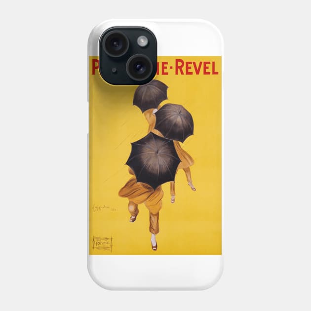 Parapluie - Revel - Vintage French Umbrella Advertising Art Phone Case by Naves