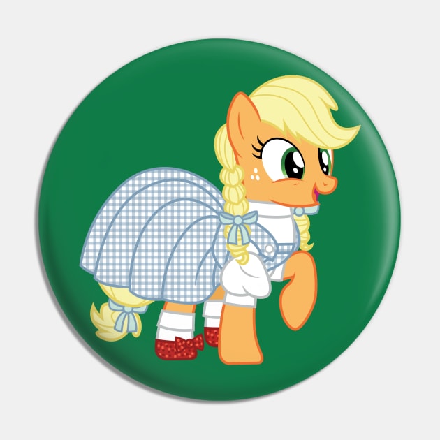 Just Applejack as Dorothy Pin by CloudyGlow