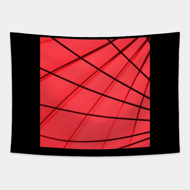 Red and Black Abstract Tapestry by the kratingdaeng