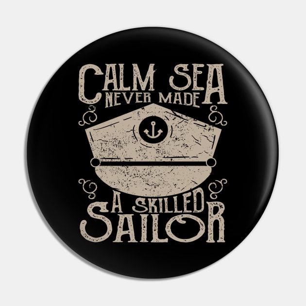 Calm Sea Skilled Sailor Pin by JakeRhodes