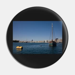 Tall Ship at Sliema, Malta Pin