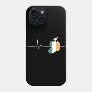 Ireland Eire heartbeat flag Phone Case