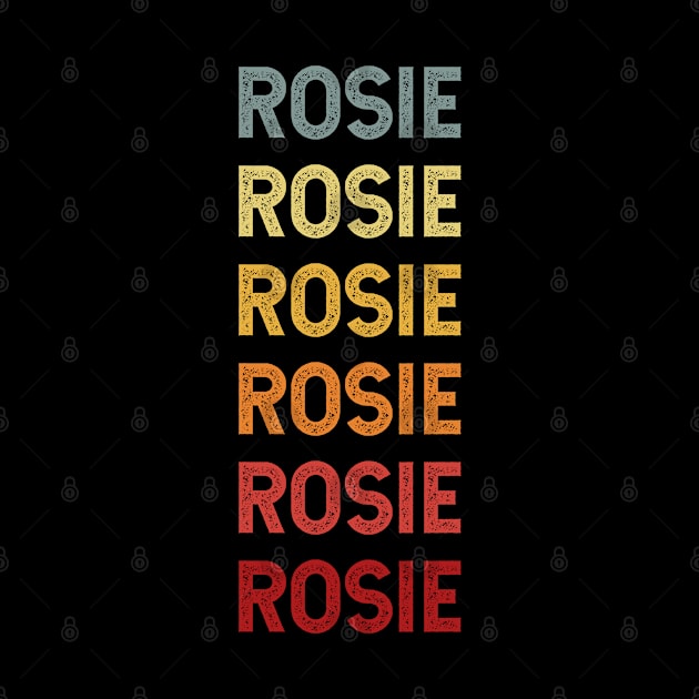 Rosie Name Vintage Retro Gift Called Rosie by CoolDesignsDz