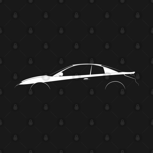 Saturn SC2 Silhouette by Car-Silhouettes