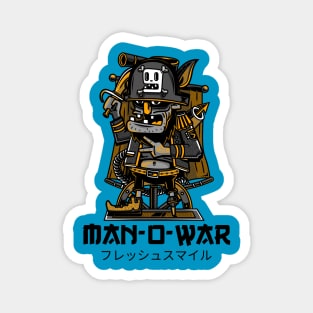 Man-O-War Pirate Funny Cartoon Characters Magnet