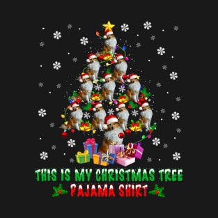 This Is My Christmas Tree Pajama Shirt Shetland Sheepdog T-Shirt