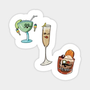 Cocktail Party Sticker Pack Magnet