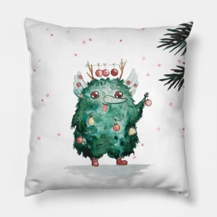 Christmas Yule tree Kurent Pillow