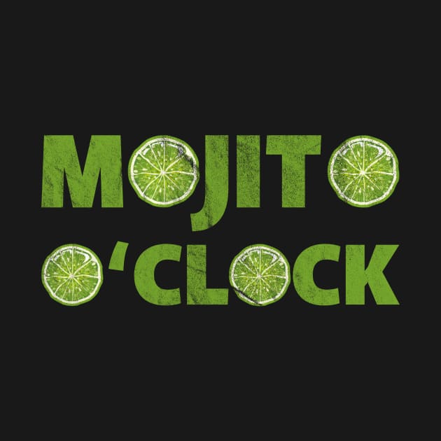 Mojito o'clock rum cocktail drinkers gift by lwtee