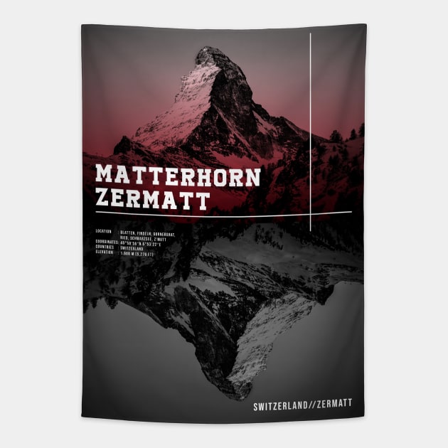 MATTERHORN ZERMATT WIKIPEDIA Tapestry by Trangle Imagi