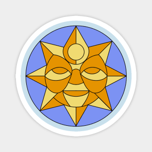 Sun of Abundance (light orange) Magnet