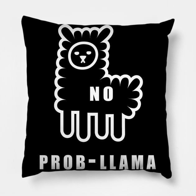 No prob llama gifts pajamas  funny llama gift t-shirt Pillow by MIRgallery