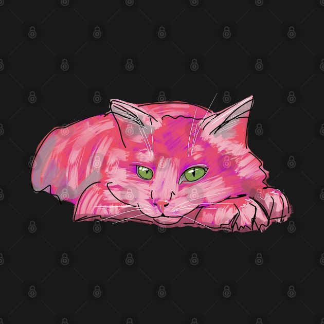 Cotton Candy Cat by ElsewhereArt