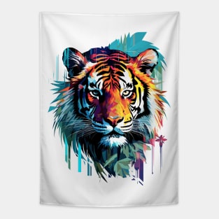 Tiger Beast Animal World Predator Wild Nature Wilderness Tapestry