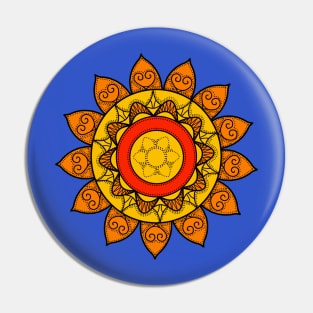 Sun mandala Pin