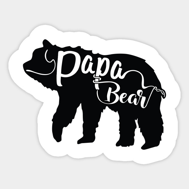 Bear Papa Bear Sticker Teepublic