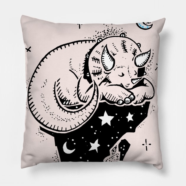 triceratops Pillow by Echomimus