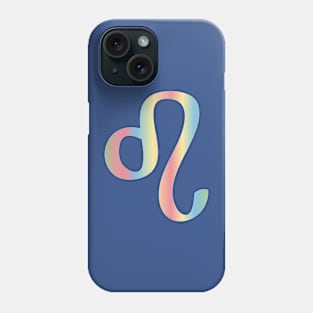 Pastel Rainbow Leo Zodiac Sign Design Phone Case