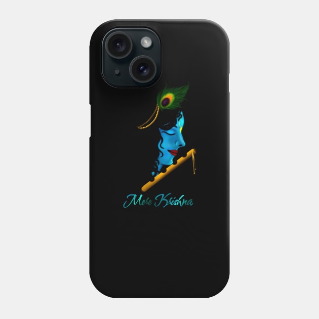 Krishna - hare krishna - Hindu gods - krsna Phone Case by Saishaadesigns