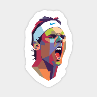 Rafael Nadal Color Portrait Magnet