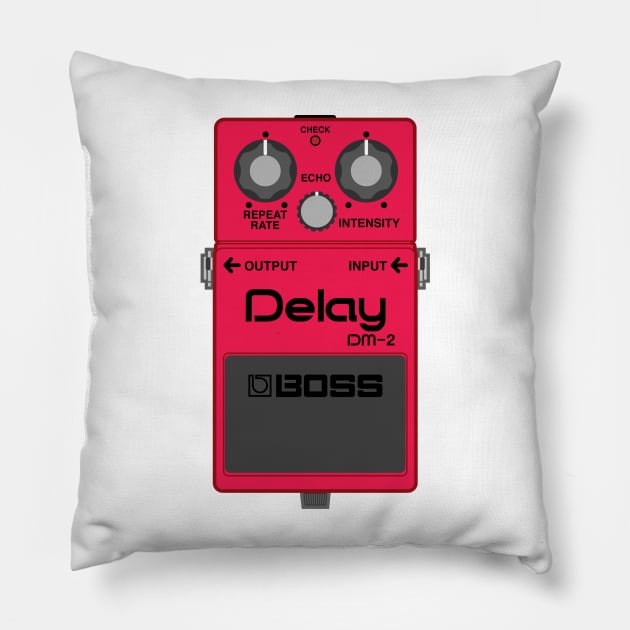 Boss DM-2 Delay Guitar Effect Pedal Pillow by conform