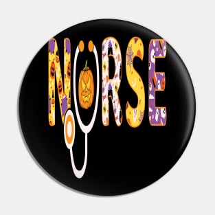 Halloween Nurse Nursing Health Worker Pin