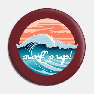 Surf's up! Vintage Design Pin