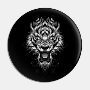 classic tiger head Pin