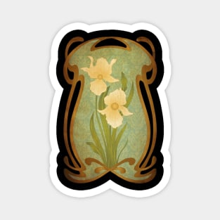 Art Nouveau Flowers Magnet