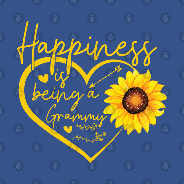 Disover Happiness Is Being A Grammy Grandma Sunflower - Grandma Gift Ideas - T-Shirt