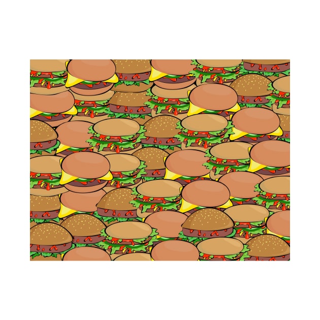 Burger Pattern by FoodPatterns