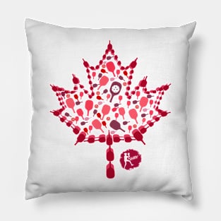 Canadian Pickleballer  -   Maple Leaf by Pickleball ARTwear Pillow