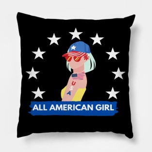 All American Girl Pillow