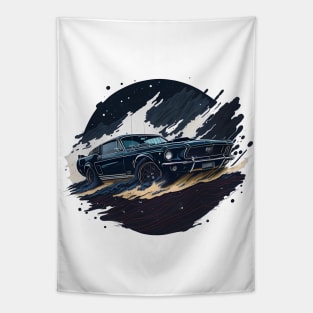 Vintage Mustang Tapestry