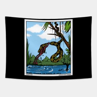 Never Give Up Funny Animal Reptile Novelty Gift Tapestry