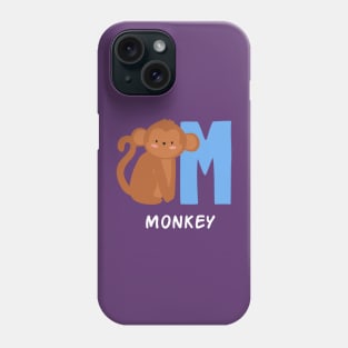 Monkey funny Alphabet Phone Case