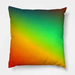 Red blue green abstract art design Pillow