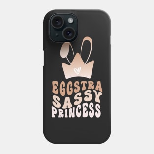 Egg-stra Sassy Caffeine Grediant Bunny Ears Princess Crown Phone Case