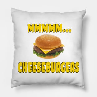 Mmmm... Cheeseburgers Pillow