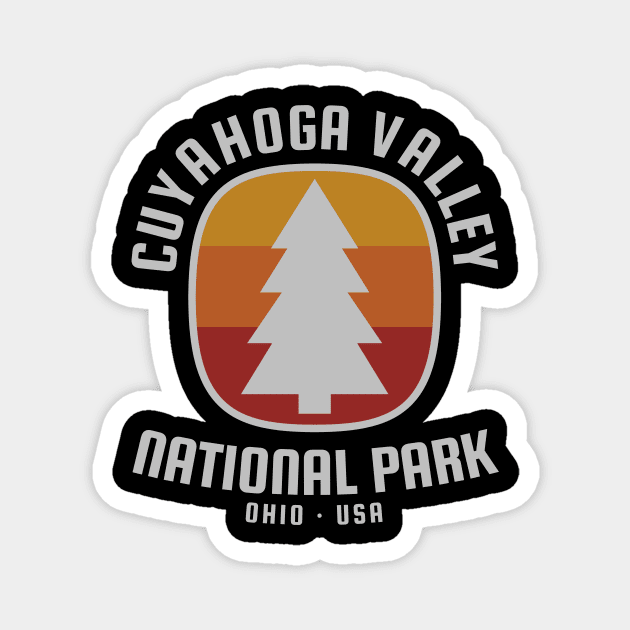 Cuyahoga Valley National Park Retro Magnet by roamfree